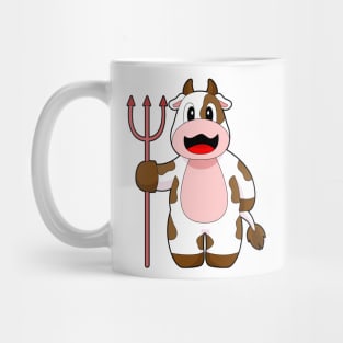 Cow Halloween Devil Trident Mug